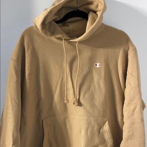 Champion hoodie size L worn